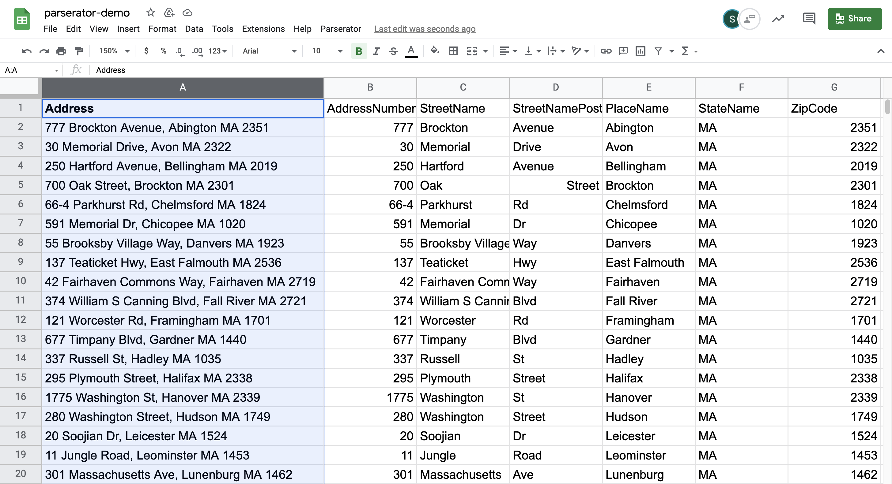 usaddress-bulk-parsing-parserator